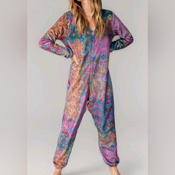 NATURAL LIFE Multicolor Women's Pajama Onesie - Picture 1 of 8